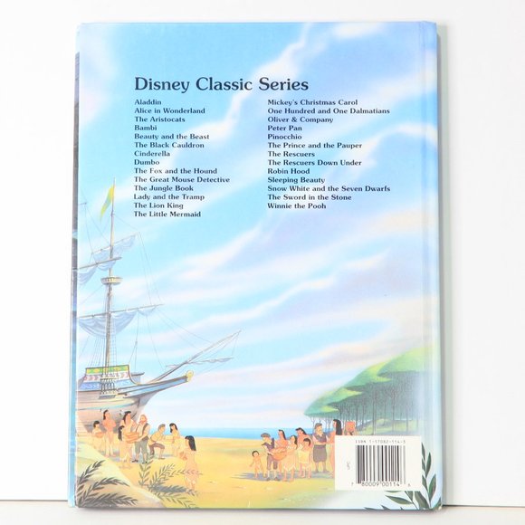 Disney's Pocahontas 1995 Hardcover Book - Picture 2 of 2